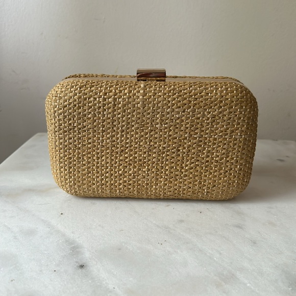 Ann Taylor Cherry hard-sided clutch purse, NWT - Picture 3 of 15